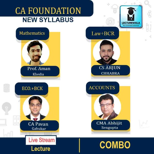 CA Foundation All Subject Combo Full Course Super 50 Batch : By CS ...